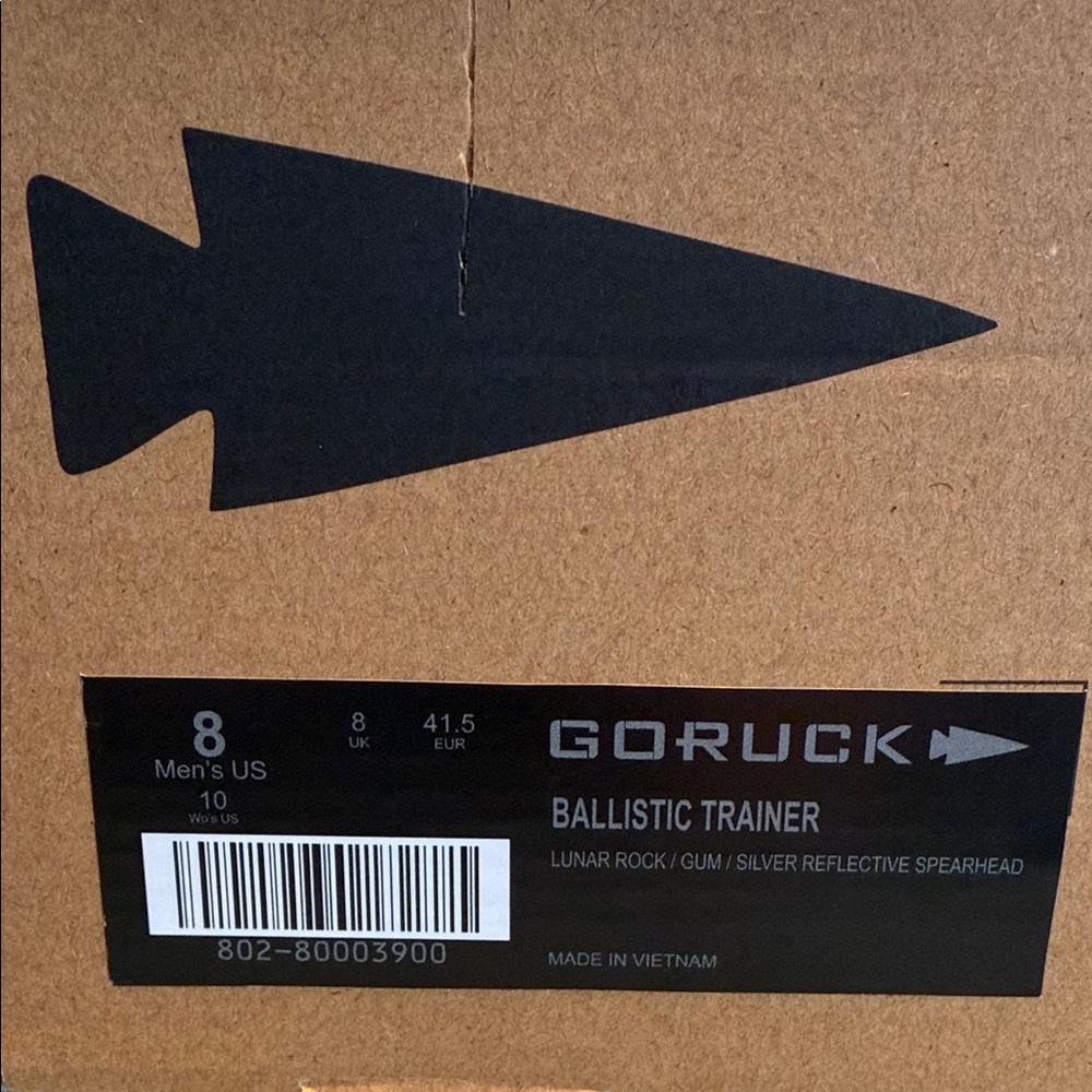 GORUCK Ballistic Trainer - Lunar Rock and Silver Sneakers